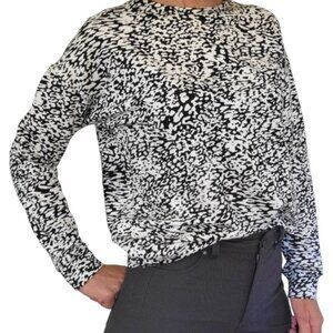 EUC Women's ATHLETA Balance Printed Pullover (Ocelot) Sweatshirt 632058 | Size S